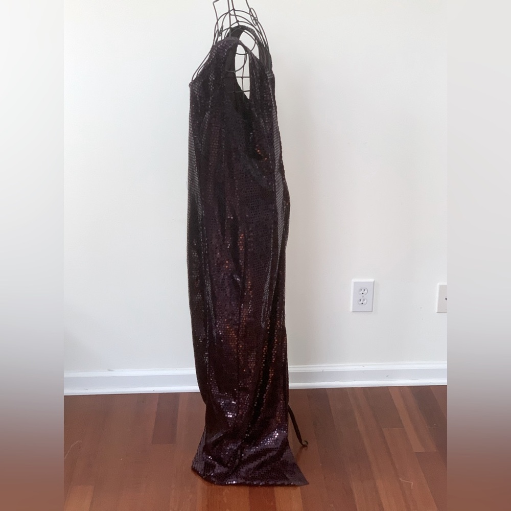 Fabulous Two-Piece Custom Sequence Gown & Feather… - image 8